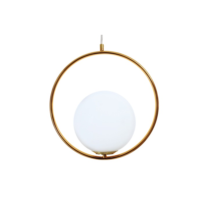 Pendul, Berella Light, Amirs, 1 x 60W E27, Aur/Alb