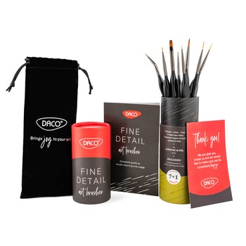 Set 7+1 Pensule pentru miniatura si detaliu, DACO, PN297 Set 7+1 Pensule pentru miniatura si detaliu, DACO, PN297