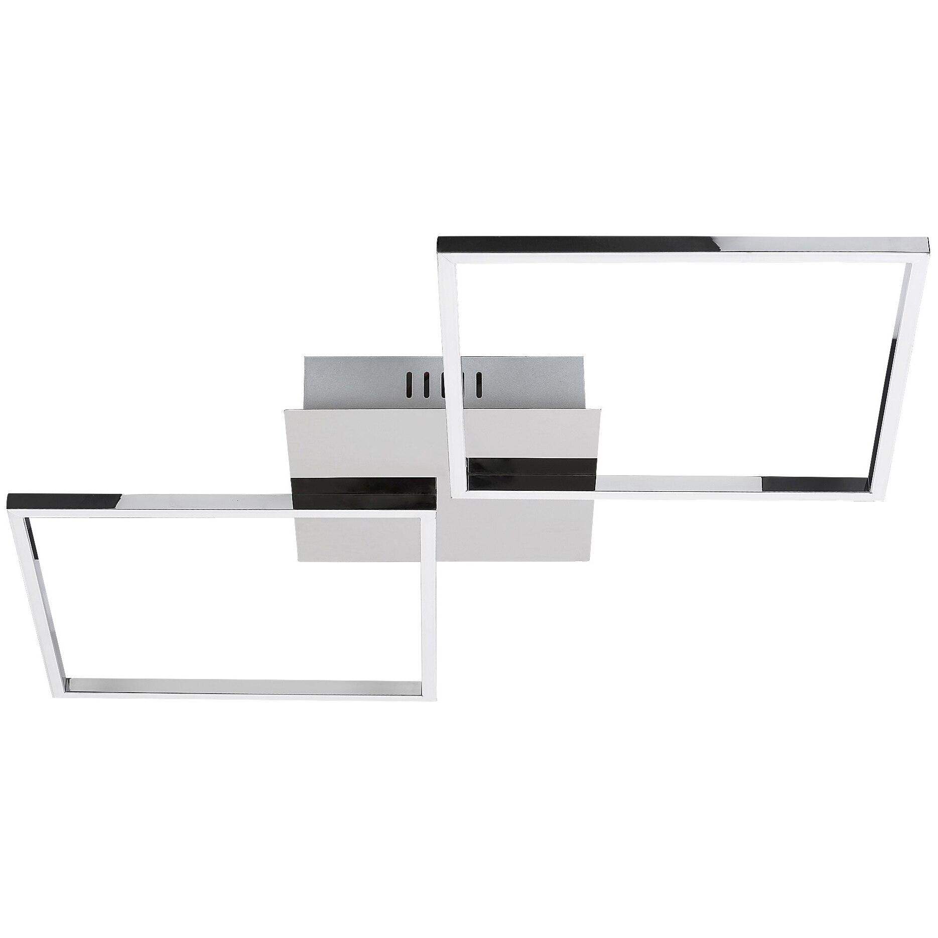 Lustra LED integrat Rabalux Azra, 30W, 2400 lm, IP20, lumina alba naturala (4000K), 740x370mm, metal, Crom