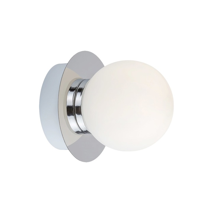 Aplica pentru baie Rabalux Becca, G9, 28W, IP44, metal, Alb/Crom
