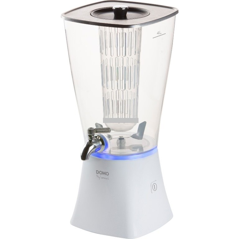 Blender DOMO MY LEMONADE DO9197LD, distribuitor bauturi cu robinet 4 litri ,5 W, tritan, alb