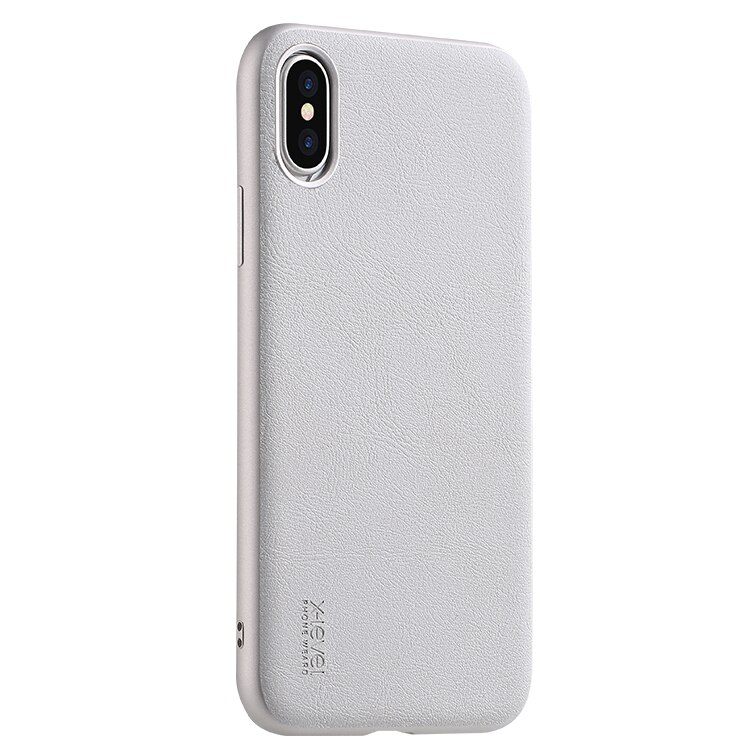 Husa din piele x-level Style, pentru Apple iPhone Xr, gri