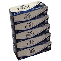 set tuburi tigari pentru injectat tutun 5 cutii x 200 buc first multifiltru carbon alb imagen 6_0_
0