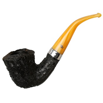 Pipa Peterson, Rosslare Classic Rusticated (B10), Fishtail, 9mm Pipa Peterson, Rosslare Classic Rusticated (B10), Fishtail, 9mm