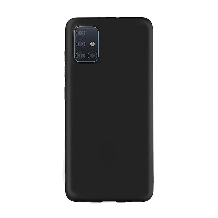 Husa pentru Samsung A71 (A715) - Silicon Soft Ultraslim - NEAGRA, Gekko Mobile Negru Bumper