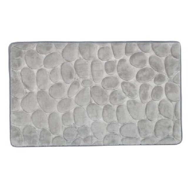 Covoras baie, model Pietre, gri , 50x80 cm