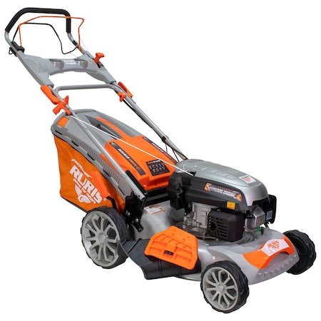 Masina de tuns gazon/iarba autopropulsata pe benzina RURIS RX300S, putere 3.5 CP, 139 CC, 4 timpi, 45.7 cm latime lucru, 25-75 mm inaltime lucru, carcasa metal, 65 L sac colector, rezervor 1 l