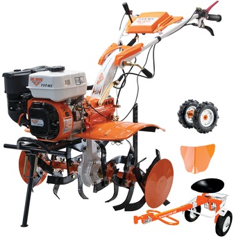 Motocultor RURIS 731ACC2, 7 CP, 208 CC, 4 timpi, 3 viteze, 830 mm latime lucru, 340 mm adancime lucru, 3.6 l benzina, roti cauciuc, rarita, accesoriu tractat Motocultor RURIS 731ACC2, 7 CP, 208 CC, 4 timpi, 3 viteze, 830 mm latime lucru, 340 mm adancime lucru, 3.6 l benzina, roti cauciuc, rarita, accesoriu tractat