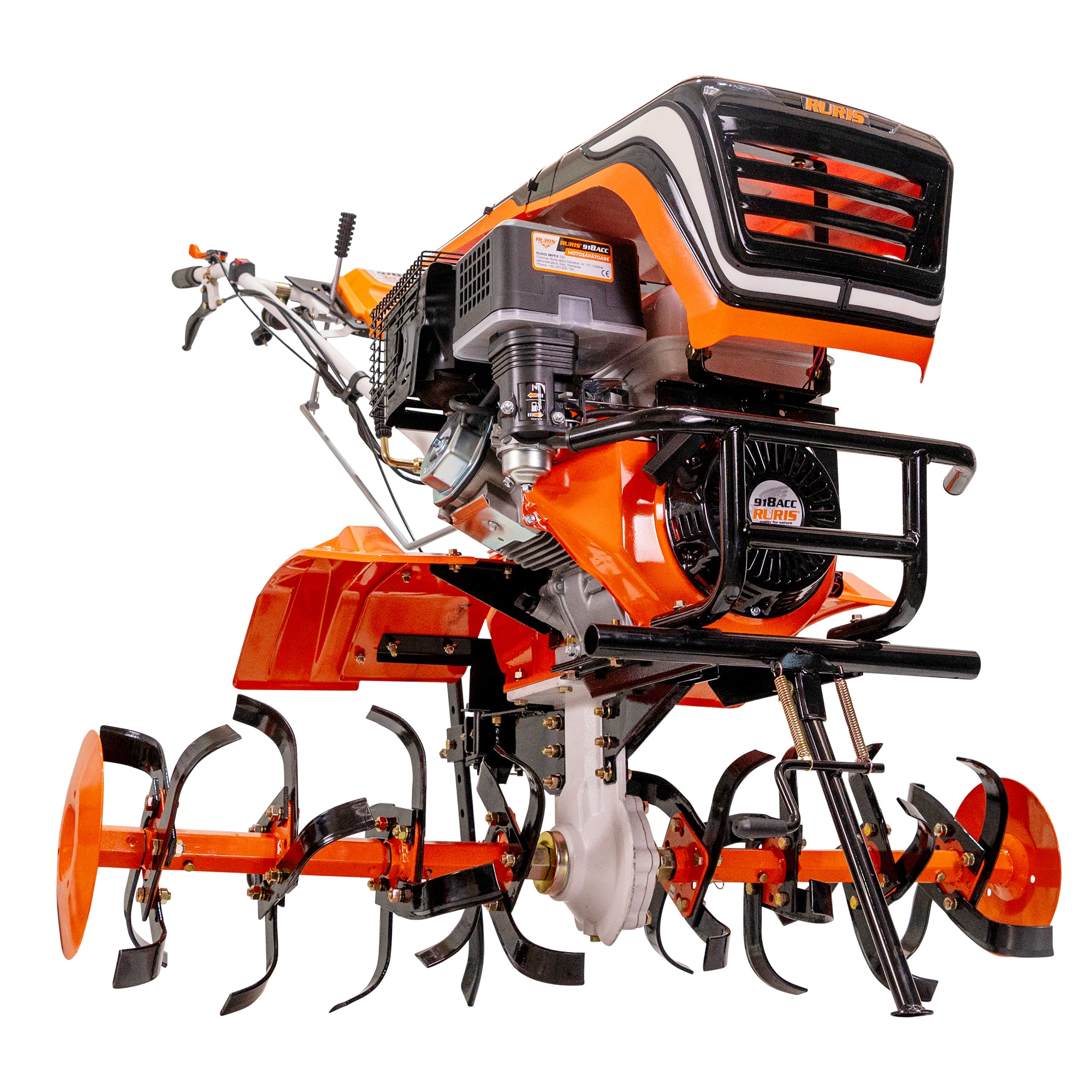 Мотофреза Ruris 918ACC, 18 к.с., 460 CC, 4 тактов, 3 скорости