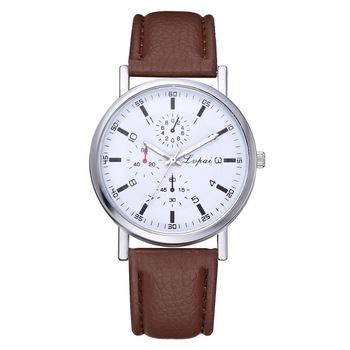 Ceas de dama Fashion Lupai maro deschis curea Ceas de dama Fashion Lupai maro deschis curea