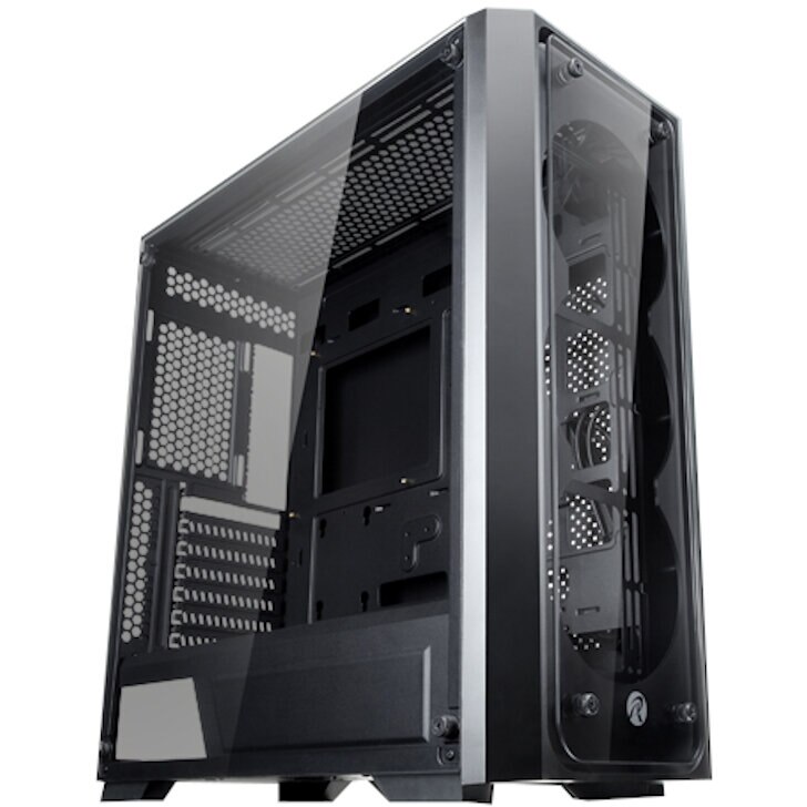 Carcasa Raijintek Ponos TG, Middle Tower, E-ATX, fara sursa, Black
