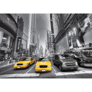 Fototapet AG Design FTS1310, Yellow cab - New York 360 x 254 cm Fototapet AG Design FTS1310, Yellow cab - New York 360 x 254 cm