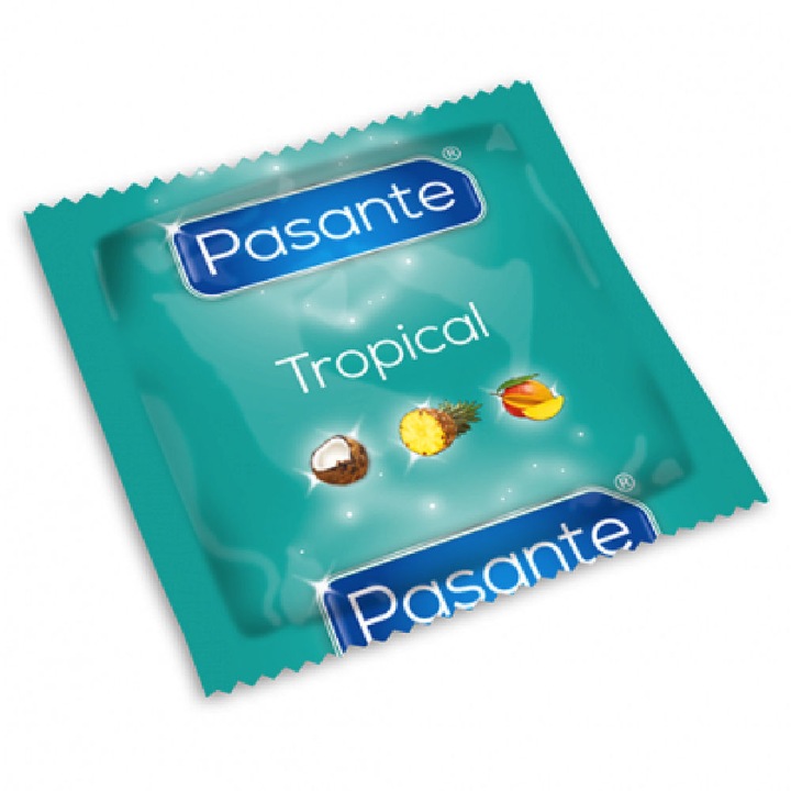 Презервативи Pasante Tropical, 10 Броя