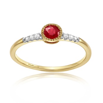 Inel Deruvo Aur 18k Diamante, Rubin, 52 RAJR30222-RUDY Inel Deruvo Aur 18k Diamante, Rubin, 52 RAJR30222-RUDY