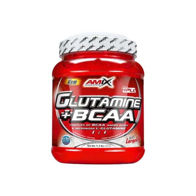 Supliment nutritiv Glutamina + BCAA, AMIX, 0,500 kg