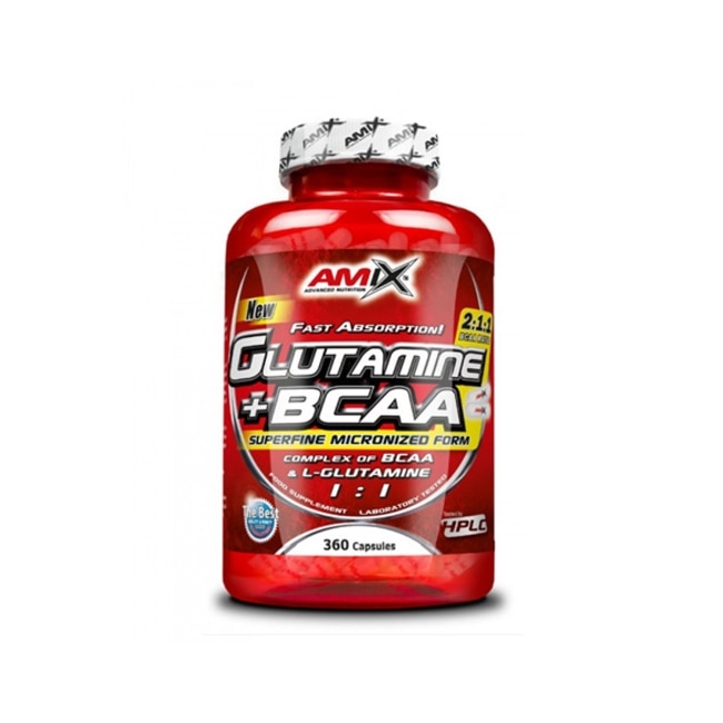 Supliment nutritiv cu Glutamina + BCAA, AMIX