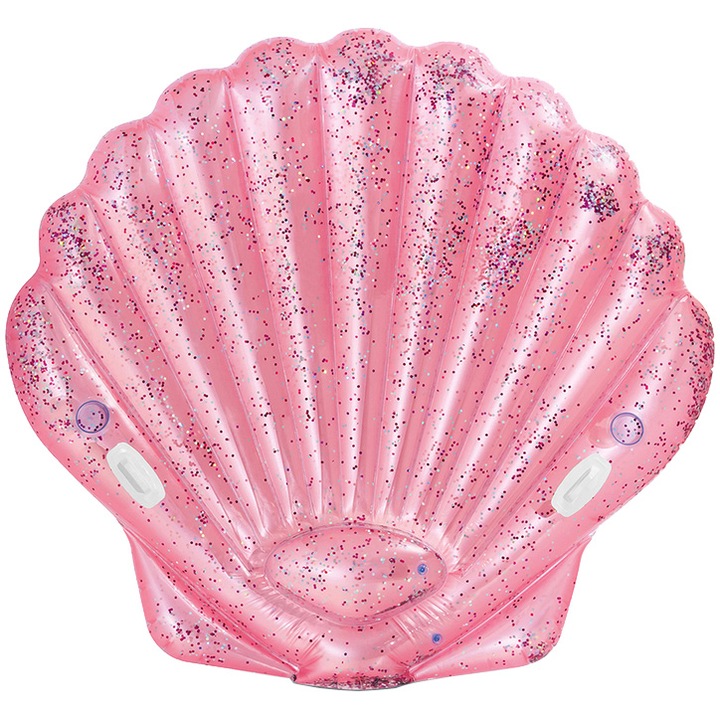Intex SeaShell Island Felfújható matrac, 178x165cm, Rózsaszín