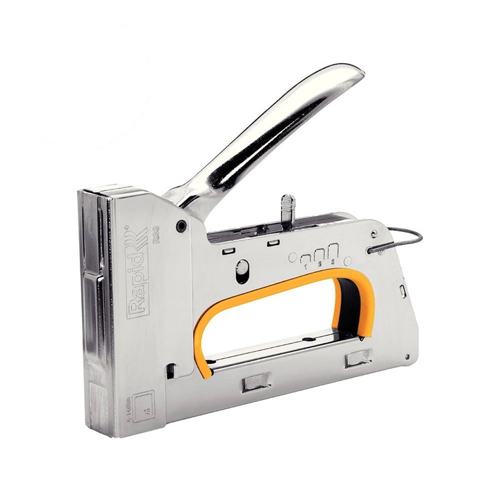 Capsator tacker Rapid PRO R33E, ajustare forta capsare in 3 trepte, capse 13/6-14 mm