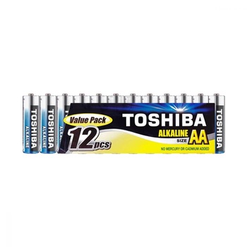 Baterie Toshiba Alkaline AA R6 1,5V alcalina, 1 set / 12 baterii Baterie Toshiba Alkaline AA R6 1,5V alcalina, 1 set / 12 baterii