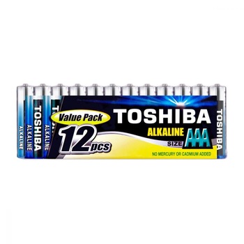 Baterie Toshiba Alkaline AAA R3 1,5V alcalina, 1 set / 12 baterii Baterie Toshiba Alkaline AAA R3 1,5V alcalina, 1 set / 12 baterii