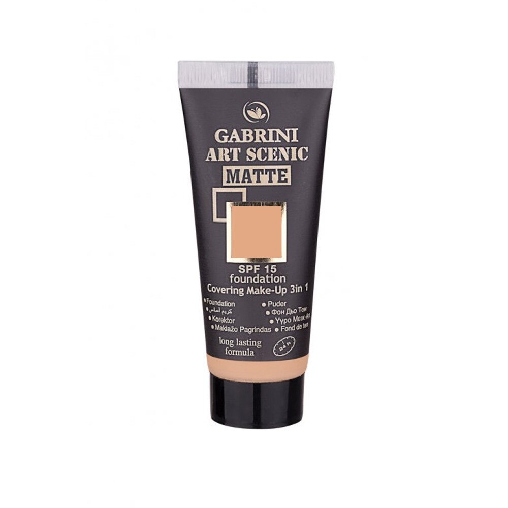 Fond de ten ART SCENIC MATTE 3 in 1 Gabrini, SPF 15, 35 ml, Nr. 09