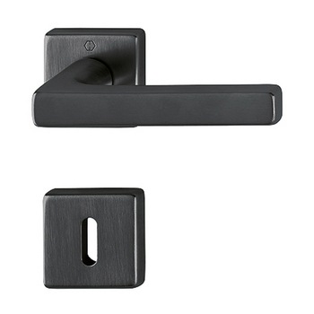 Maner usa interior, Hoppe Dallas, cu rozeta patrata pentru cheie, material alama, 124x49mm Maner usa interior, Hoppe Dallas, cu rozeta patrata pentru cheie, material alama, 124x49mm