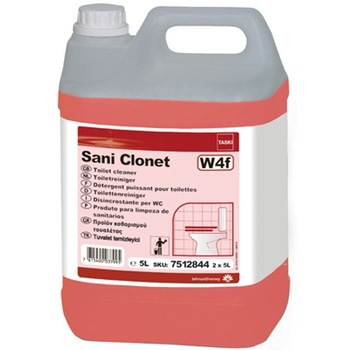 Detergent detartrant profesional pentru grupuri sanitare, Taski Sani Clonet, Diversey 7512844, 5L Detergent detartrant profesional pentru grupuri sanitare, Taski Sani Clonet, Diversey 7512844, 5L