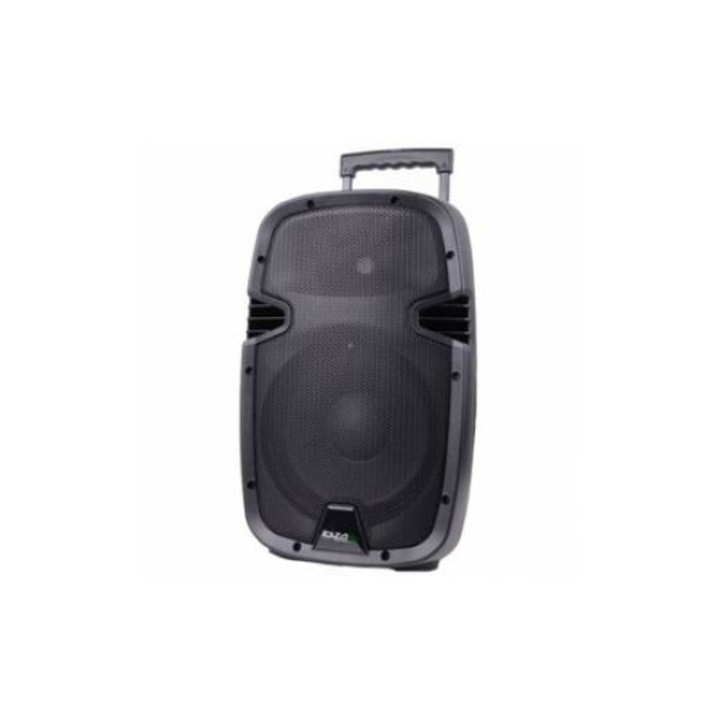 Boxa Activa Portabila Ibiza difuzor de 10 inch/25Cm , Putere RMS Boxa 400W, Port USB, Redare fisiere MP3, Bluetooth, Microfon Wireless inclus , Negru