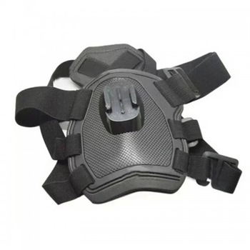 Ham suport GoPro Hero 1/2/3/4 pentru caini, cu montare pe spate si piept, Negru Ham suport GoPro Hero 1/2/3/4 pentru caini, cu montare pe spate si piept, Negru