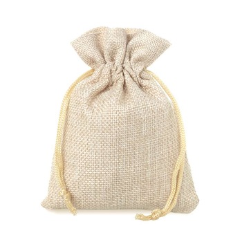 Saculeti textil dreptunghiulari 7x9cm (set 50 buc) - Beige Saculeti textil dreptunghiulari 7x9cm (set 50 buc) - Beige