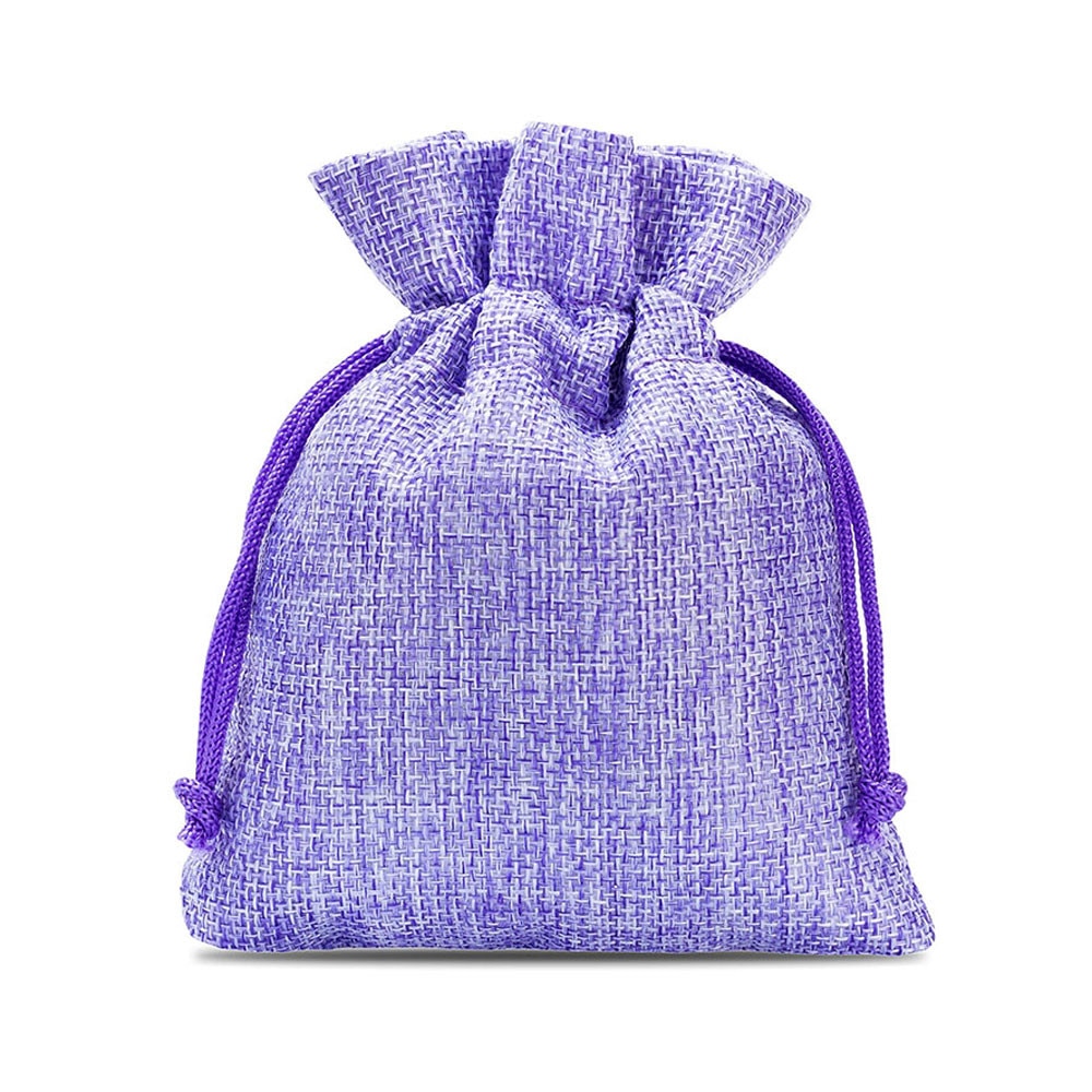 Saculeti textil dreptunghiulari 9x12cm (set 50 buc) - Mov