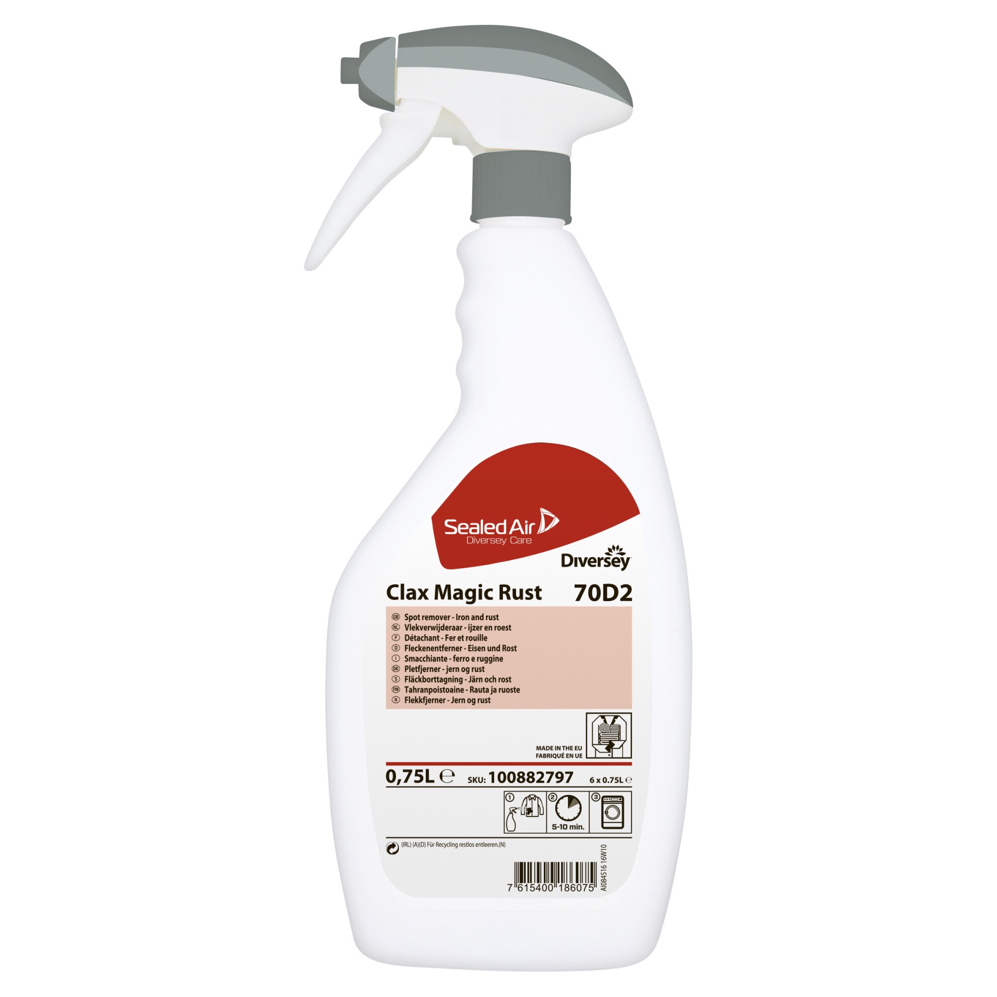 Solutie pentru indepartarea petelor de rugina Clax Magic Rust 750ml