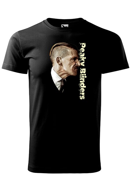Tricou cu maneca scurta,K-off,negru,Arthur Peaky Blinders