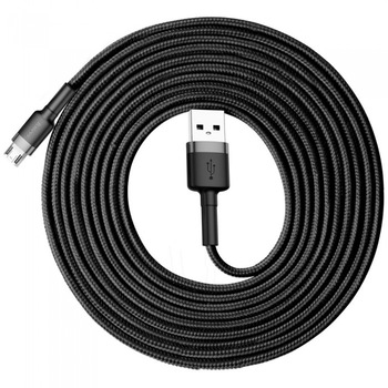 Cablu de date/incarcare Baseus, Cafule MicroUSB, 3M 2 A, Negru Cablu de date/incarcare Baseus, Cafule MicroUSB, 3M 2 A, Negru