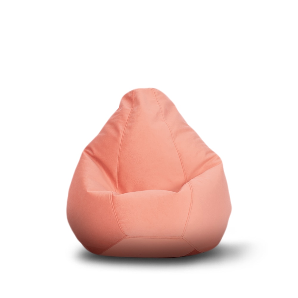 Fotoliu tip Puf Topcho, Small Pear, 90x75x75cm, Portocaliu