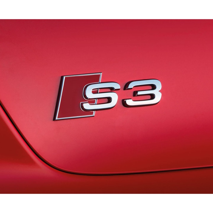 Emblema Sline S3 spate portbagaj Audi