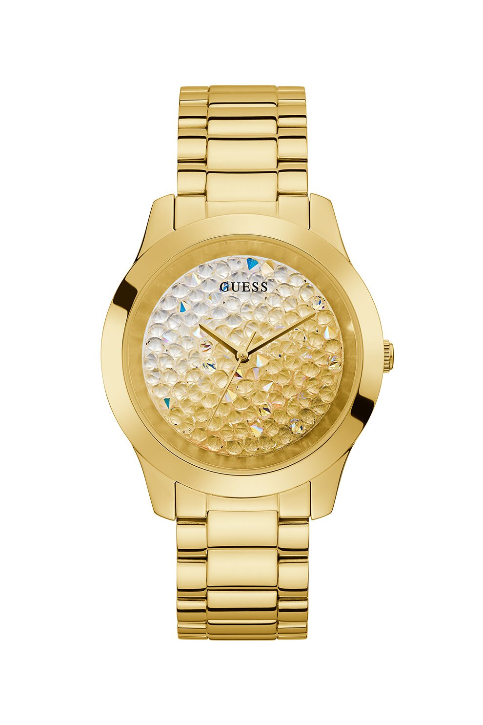 Guess, Ceas analog cu bratara metalica, Auriu