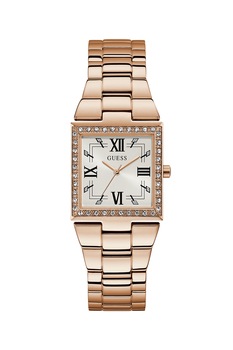 Guess, Ceas analog decorat cu cristale, Auriu rose Guess, Ceas analog decorat cu cristale, Auriu rose