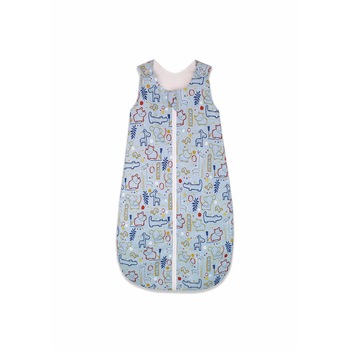 Sac de dormit, KidsDecor, primavara 0.8 tog Circul Animalelor bleu 85 cm Sac de dormit, KidsDecor, primavara 0.8 tog Circul Animalelor bleu 85 cm