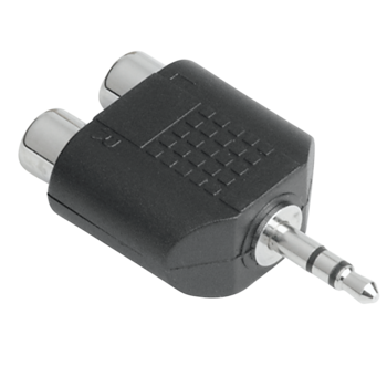 Adaptor audio, Hama, 2x RCA mama, 1x jack 3.5mm tata Adaptor audio, Hama, 2x RCA mama, 1x jack 3.5mm tata