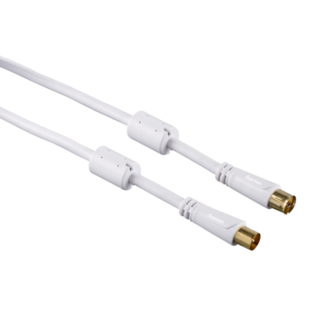 Cablu antena coaxial, Hama, mama - tata, 100db, aurit, 10m Cablu antena coaxial, Hama, mama - tata, 100db, aurit, 10m