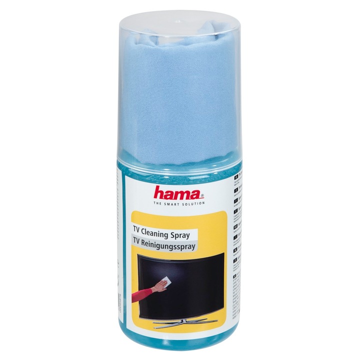 Hama képernyőtisztító spray, 200 ml + kendő