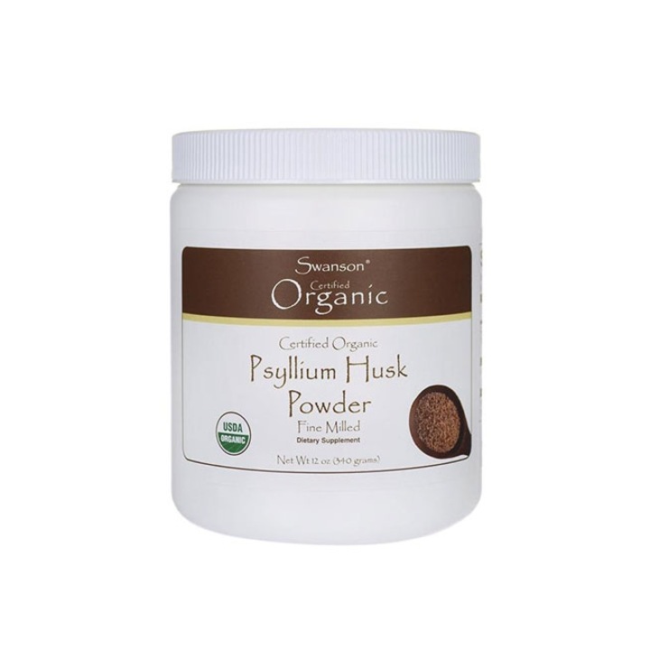 Pudra energizanta din coaja de psyllium, SWANSON, 0,340 kg