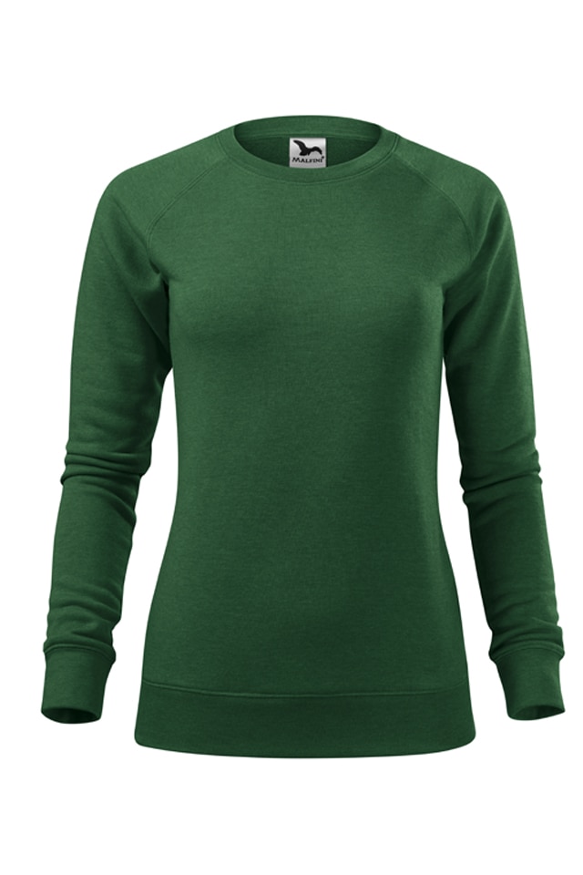 Bluza Malfini Merger, Verde sticla melanj