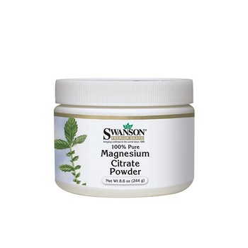 Supliment Alimentar, Swanson, Magnesium Citrate Powder 100% Pure, 244 gr Supliment Alimentar, Swanson, Magnesium Citrate Powder 100% Pure, 244 gr