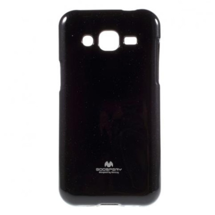 Силиконов гръб Omni Jelly Case за Samsung Galaxy J1, Черен