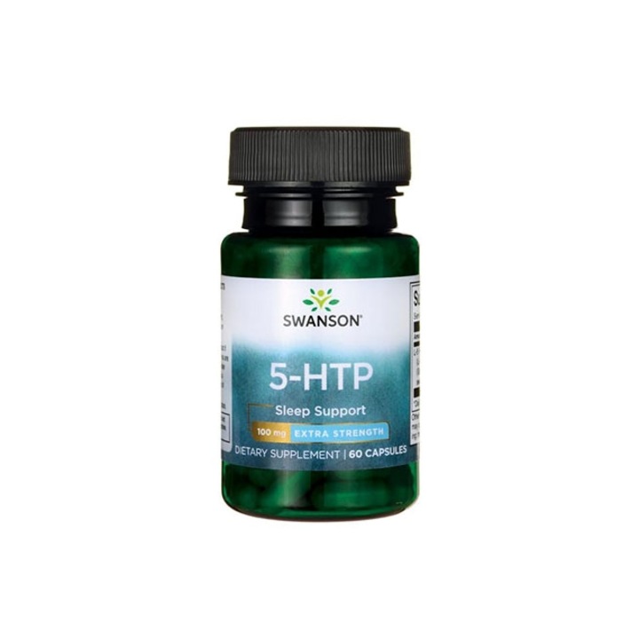 Táplálékkiegészítő a pihentető alvásért, 5-HTP, SWANSON, 60 kapszula