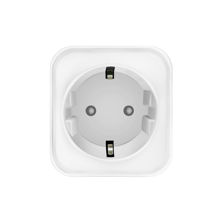 Смарт WiFi контакт Xmart WSP20, 16A, Енергиен мониторинг, Гласови команди, Бял