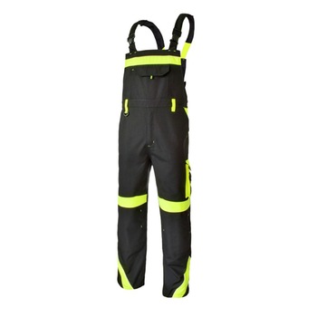 Pantaloni cu pieptar Class Vis, insertii reflectorizante, marimea 48 Pantaloni cu pieptar Class Vis, insertii reflectorizante, marimea 48