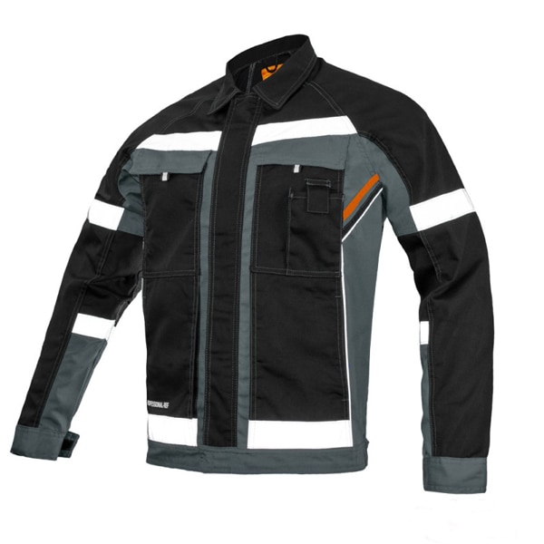 Jacheta Professional RefGrey, insertii reflectorizante, marimea 46